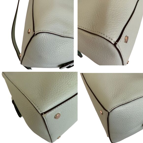 Kate Spade New York Leather Satchel Crossbody Mint Green Good Condition - Picture 9 of 11